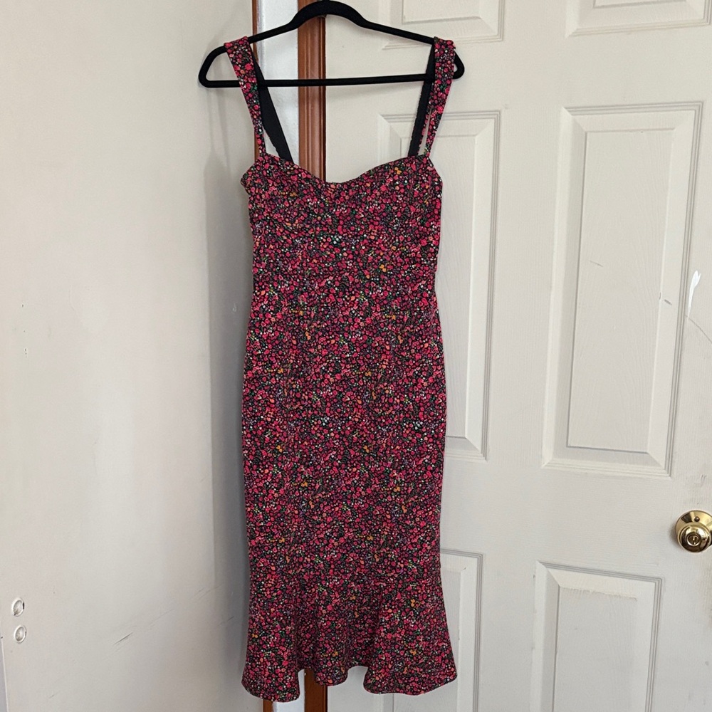 Sweetheart Neckline Floral Print Women's Dress